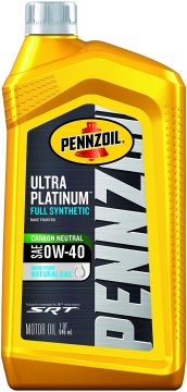 Pennzoil Ultra Platinum Full Synthetic 0W-40 Motor Oil Quart Bottles